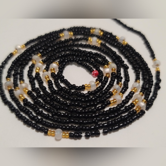 Pure Elegance Waistbeads 51" Czech Glass Beads - Picture 1 of 8